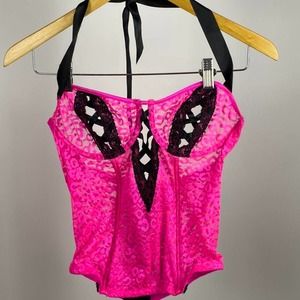 Hot pink and black cheetah
